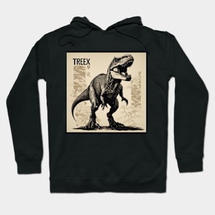 T-Rex Japanese Art-Inspired Hoodie